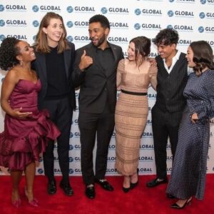 Anthony Hill Instagram - Had the privilege of sharing the runway with Sarah at the #BeBeautifulBeYourself Fashion Show for the Global Down Syndrome Foundation. And as you can see she wasn't playin games! All business on the catwalk!! 🔥🔥🤩‼️
Take a look at @globaldownsyndrome ..they're doing really important work. It was an honor to be a part of their big night. 🙏🏾💙💛

Also never put @genderless_gap_ad and me on a red carpet together 😆