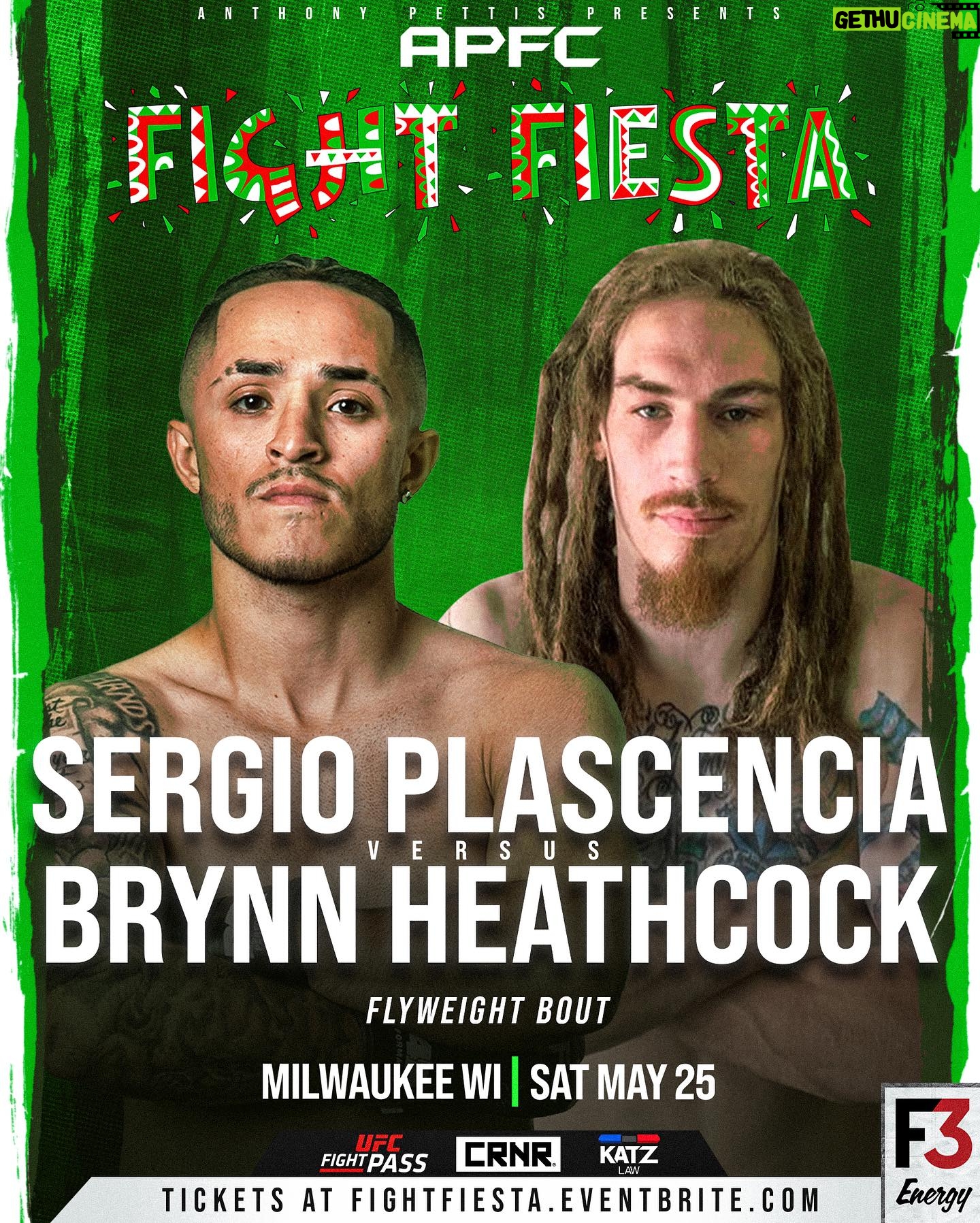 Anthony Pettis - 2.4K Likes - It’s fight week!! 💥💥💥
APFC Fight Fiesta goes down Saturday. Featuring Special guest hosts Chito Vera and Jose Aldo! 🤯
Watch LIVE on UFC Fight Pass 🖥️