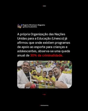 Antônio Rogério Nogueira Instagram - A Unesco comprova isso, e é exatamente por essa razão que o projeto ESPORTE PARA ALÉM DAS FRONTEIRAS foi criado! 

Junto com @minotauromma, desenvolvemos uma metodologia no Instituto Nogueira e utilizamos as artes marciais não só para ensinar lutas, mas para moldar jovens de maneira integral. 🥋💡 

Este é apenas o início de algo muito maior. Você apoia essa iniciativa? Acredita no impacto social que podemos criar juntos? Deixe seu comentário e participe dessa mudança! 🌍👊 

#EsporteTransforma #TeamNogueira #ImpactoSocial