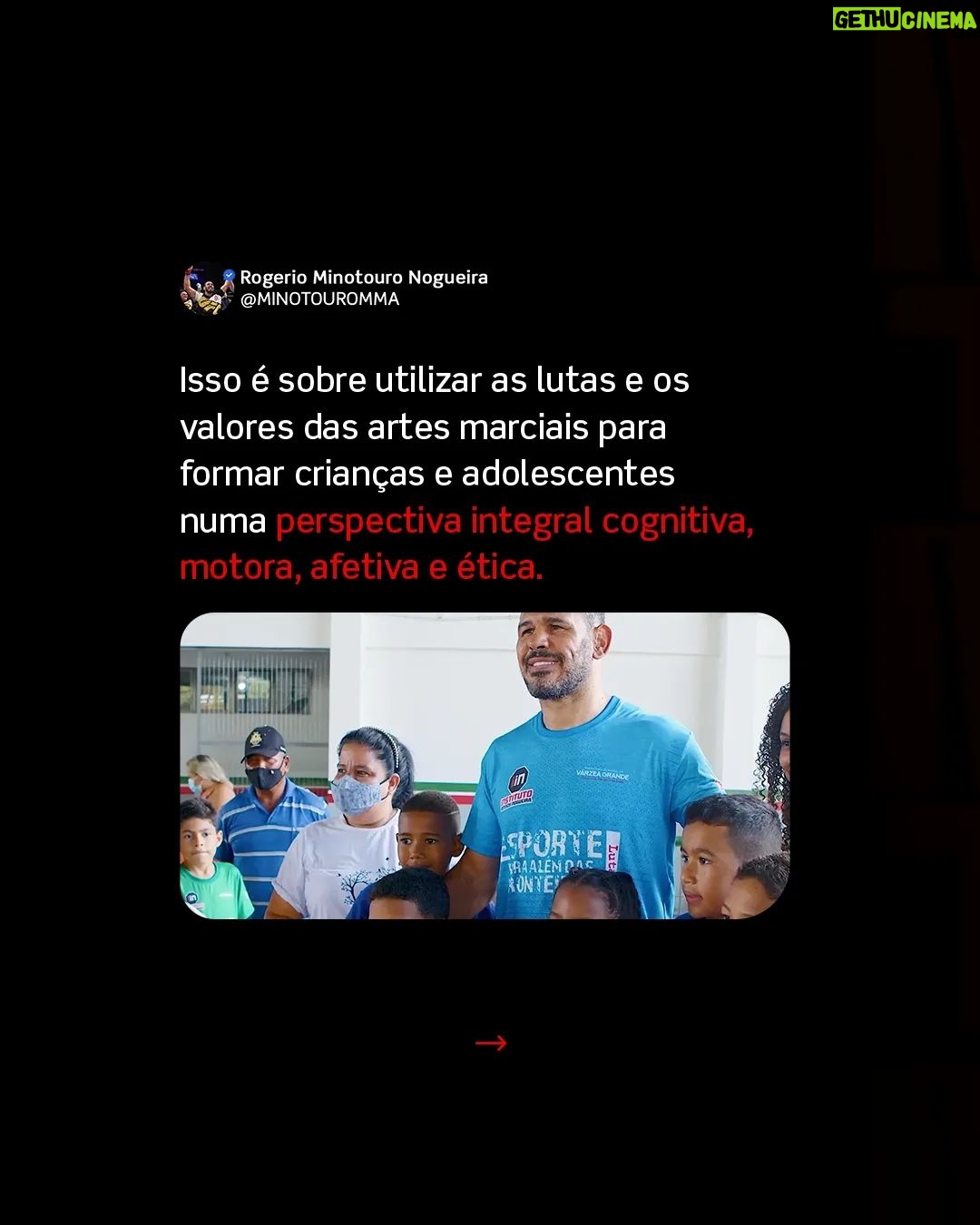 Antônio Rogério Nogueira - 183 Likes - A Unesco comprova isso, e é exatamente por essa razão que o projeto ESPORTE PARA ALÉM DAS FRONTEIRAS foi criado!
Junto com @minotauromma, desenvolvemos uma metodologia no Instituto Nogueira e utilizamos as artes marciais não só para ensinar lutas, mas para moldar jovens de maneira integral. 🥋💡
Este é apenas o início de algo muito maior. Você apoia essa iniciativa? Acredita no impacto social que podemos criar juntos? Deixe seu comentário e participe dessa mudança! 🌍👊
#EsporteTransforma #TeamNogueira #ImpactoSocial