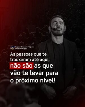 Antônio Rogério Nogueira Instagram - Às vezes, é necessário reconhecer que as pessoas que te trouxeram até aqui não são as mesmas que vão te levar para o próximo nível.

Agradeça por cada apoio e aprendizado, mas também esteja aberto a novas influências e oportunidades que te desafiem e inspirem a crescer ainda mais. 

🔹 Avalie suas relações.
🔹 Busque novas perspectivas.
🔹 Cerque-se de pessoas que querem te ver vencer.
🔹 Abrace a mudança e a transformação.

O próximo nível te espera. Esteja pronto para essa jornada!

#CrescimentoPessoal #Transformação #Evolução #Motivação #Sucesso #Desenvolvimento #Inspiração #Disciplina #Mudança