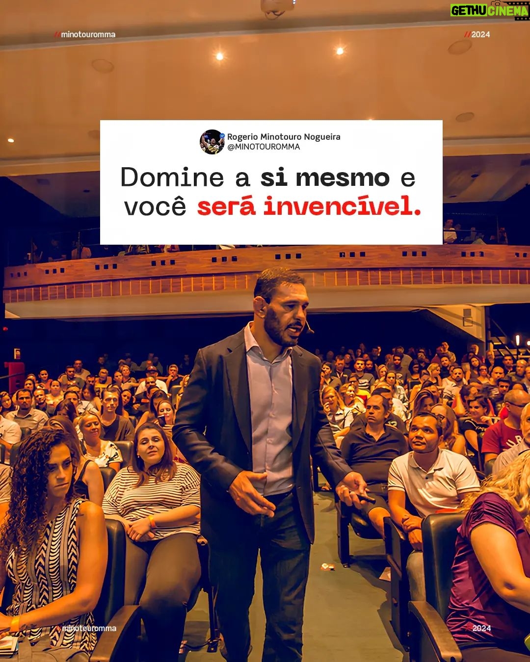 Antônio Rogério Nogueira - 328 Likes - Eu costumo sempre falar em minhas palestras que o sucesso começa na sua mente!
A verdadeira batalha é interna.
Dominar a si mesmo, seus medos, suas hesitações, suas dúvidas, é o primeiro e mais crucial passo para se tornar invencível.
Quando você tem controle sobre sua mente e emoções, nada externo pode abalar seu caminho para o sucesso. 💪🧠
#DomineASiMesmo #MentalidadeInvencível #ForçaInterior