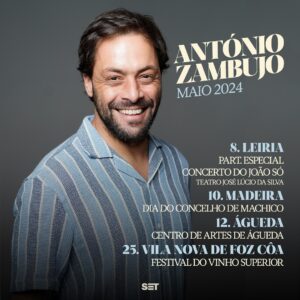 António Zambujo Instagram - Vamos andar por aí neste belo mês de maio, se nos virmos, não será pura coincidência 🪇