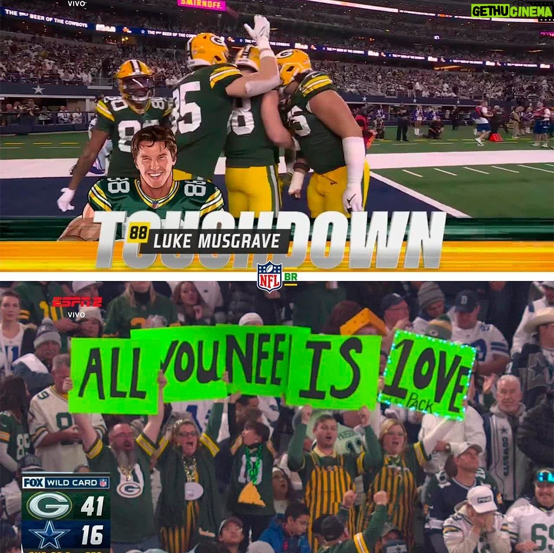 Antony Curti - 14K Likes - Tudo o que você precisa é de JORDAN LOVE!
📺: #NFLnaESPN
🎟: Garanta seu ingresso para o NFL in Brasa.