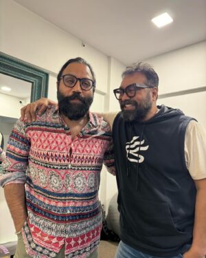 Anurag Kashyap Instagram - Had a great evening with @sandeepreddy.vanga . The most misunderstood, judged and reviled Filmaker at the moment . To me he is the most honest , vulnerable and a lovely person. I wanted to meet the man and I had questions and he answered every thing I asked of him about his film that I actually saw twice . Thank you for being patient and being yourself m. This is a person you can actually confront and talk to . Pls talk to him about the problems you have with the film . 40’days since i first saw ANIMAL and 22 days since I saw it the second time . The biggest game changer of Hindi cinema in the longest time and a film whose impact (good or bad) which can’t be denied . And the filmmaker who takes it all on his chin . Great evening spent  with him .
