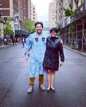 Anya Banerjee Instagram - May 19-20th 2022
Finally graduated 
In person
Finally posting 
These pictures 
To my friends, family, and teachers
Who stuck by me through this rollercoaster ordeal
To my aunt @nabanitachaudhuri who has been my guardian in the US and sat in the rain on a cold morning for this day
To the love of my life @claymcinerney 
To our mothers and fathers and siblings and grandparents who cheered us on from afar
THANK YOU
Couldn’t have done this without you
Bring it on, crazy world!

Feat. portraits by 📸 @anniepology who shared her special time to help document mine ❤️

#2022 #columbia #actor #mfa #columbiauniversity #columbiauniversityschoolofthearts