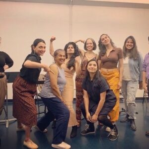 Anya Banerjee Instagram - Can’t think of a better way to celebrate #aapiheritagemonth than workshopping Divya Mangwani’s exciting new play “Vigil Aunties” dir. by the phenomenal Arpita Mukherjee. Thank you to this kick ass cast, creative team, @gingoldgroup and my awesome manager @jessica_morgulis for wading through the monsoon to come support #southasianstories ✌🏽✨