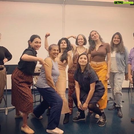 Anya Banerjee - 208 Likes - Can’t think of a better way to celebrate #aapiheritagemonth than workshopping Divya Mangwani’s exciting new play “Vigil Aunties” dir. by the phenomenal Arpita Mukherjee. Thank you to this kick ass cast, creative team, @gingoldgroup and my awesome manager @jessica_morgulis for wading through the monsoon to come support #southasianstories ✌🏽✨