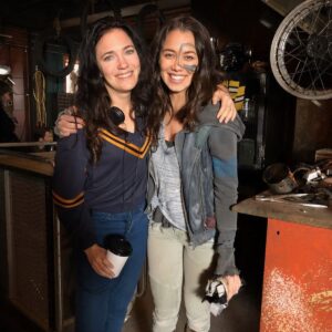 April Mullen Instagram - Directed tomorrow’s Episode of The 100 !@cw_the100 Love to this Cast and Crew - ingenious Family.  Episode #608 The Old Man & The Anomaly #the100 #aprilmullen #the100bts