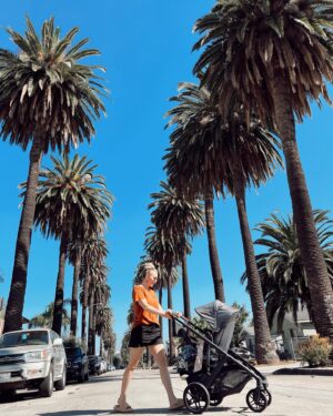 Aqueela Zoll Instagram - This last week home didn’t go quite like we planned, but we’re all healthy and so grateful to be. Angel girl graduated into her big girl seat in her stroller today. 🥹She definitely wants to be up, involved, and in the action for our walks 🌴 

Stroller by @uppababy