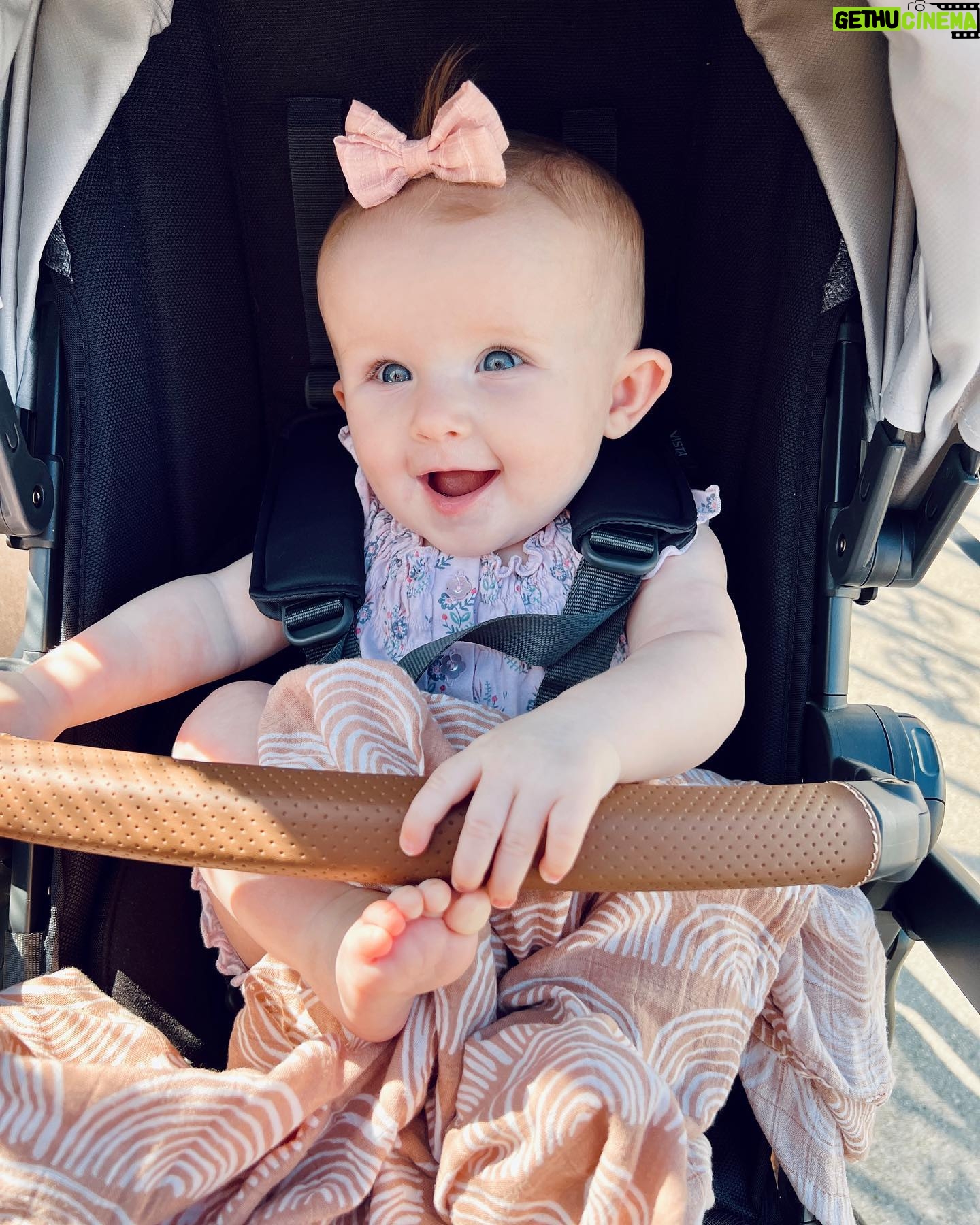 Aqueela Zoll - 224 Likes - This last week home didn’t go quite like we planned, but we’re all healthy and so grateful to be. Angel girl graduated into her big girl seat in her stroller today. 🥹She definitely wants to be up, involved, and in the action for our walks 🌴
Stroller by @uppababy