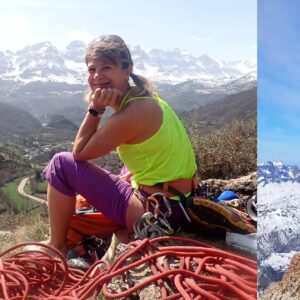 Araceli Segarra Instagram - Diferents vestimenta en dies consecutius, però el mateix fons, la mateixa pose, i la mateixa passió i amor per aquest esport,  com el primer dia.

Diferent equipment on consecutives days, but the same background, the same passion and love for this sport as the first day.

#whataweirdspring
#lovingthemountains 
#rockclimbing 
#mountainski 
#skimo