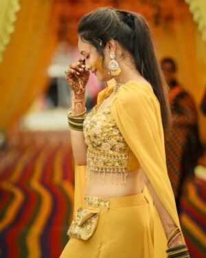 Archana Padhi Instagram - HALDI 💛 
#bhaiyakihaldi #haldiceremony 

Makeover @sai_beautyacademy ❤️
Awesome photography by @slicexfilms ❤️

Which one is yr favourite 🙈??