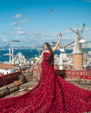 Archita Sahu Instagram - Odia girl with the sea gulls ❤ Who wants to join me, raise your hands ✋
Visiting Istanbul is incomplete without getting a panoramic view and the most famous ritual of capturing yourself at the @sultanterrace
The team there made me realise that every girl is a Queen at Sultan Terrace.

#istanbul #sultanterrace #istanbulphotoshoot  #istanbulflyingdress #flyingdressphoto #sultanmet #Goturkiye #onlyinturkiye #turkey #archita #sabyasachi #sabyarchita #travelphotography #travel #traveldairies