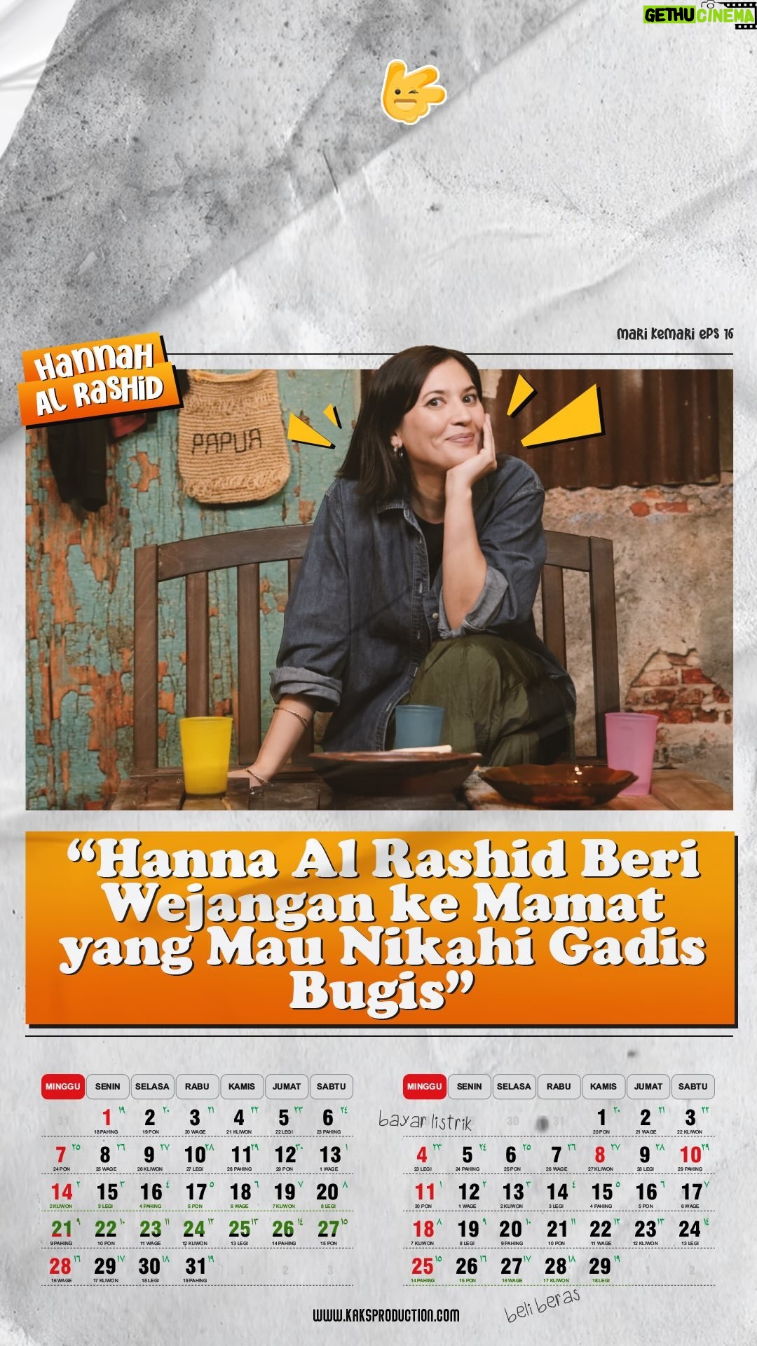 Arie Kriting - 7.5K Likes - Kaks @mamat_alkatiri yg baru lamar gadis bugis langsung dikasih wejangan sama kaks @hannahalrashid yg juga keturunan Bugisš
Tonton selengkapnya episode ke enam belas Mari Ke Mari bersama kaks @hannahalrashid channel YouTube Kaks Production e!
#kaksproduction #mkm #mamat #arie #hanna #bugis