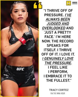 Ariel Helwani Instagram - Tracy Cortez feels ready for the pressure 😤 #TheMMAHour