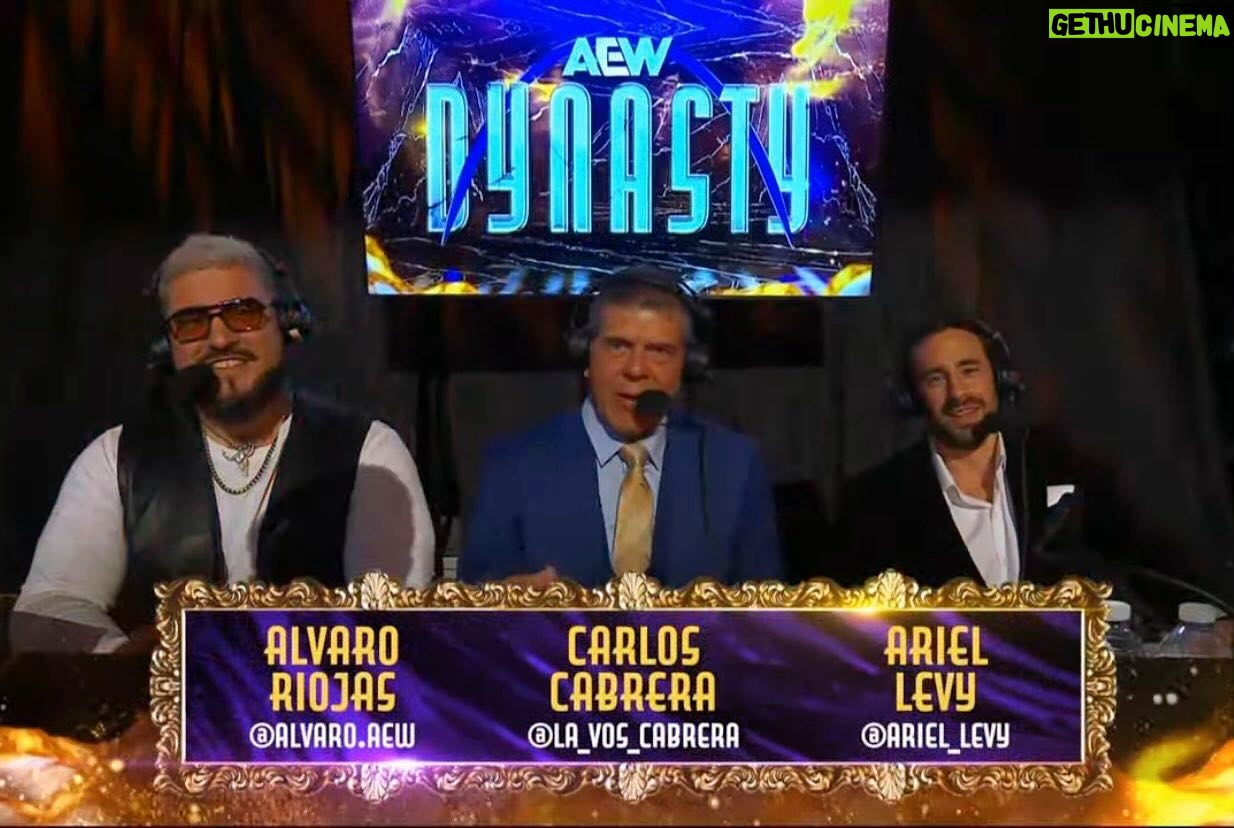 Ariel Levy - 1K Likes - Que gran PPV fue #AEWdynasty lleno de momentos históricos, entre ellos el merecido reconocimiento a los que llevamos la acción para toda Latinoamérica, ahora comandados por el legendario Carlitos @la_voz_cabrera queda mucho por crecer todavía y eso nos llena de entusiasmo #vamospormas🔥