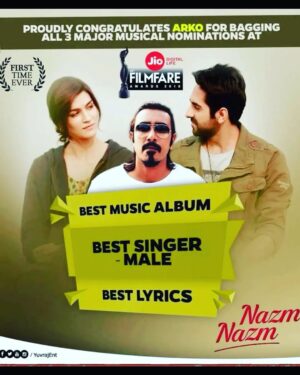 Arko Pravo Mukherjee Instagram - 5 years have flown by so fast ❤️
But I'm forever grateful to you all for the undying love for #nazmnazm It's truly most special 🙏
#BareillyKiBarfi
@anuragbedi @ZeeMusicCompany @ayushmannk @kritisanon @RajkummarRao @ashwinyiyertiwari @JungleePictures