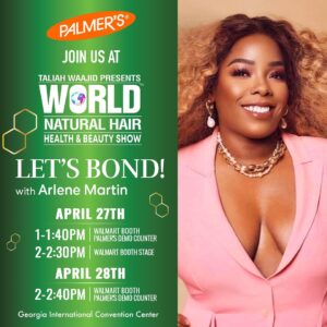 Arlene Martin Instagram - Pleasure to be representing @palmers at the World @naturalhairshow! I will be presenting at the Walmart Center Stage. See you soon! xo