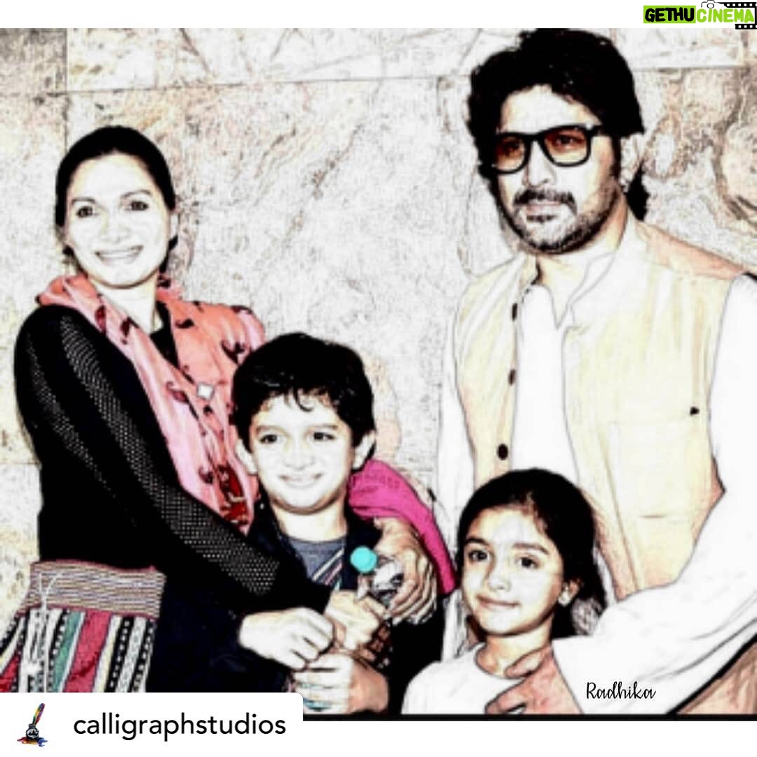 Arshad Warsi - 49K Likes - Thank you šš¼
Posted @withregram ⢠@calligraphstudios āA familyĀ is one of nature's masterpieces.
The basic connection between family will always be love and this family is one classic example
On this wonderful note i pen down a pencil sketch for this lovely family
@arshad_warsi @mariagorettiz