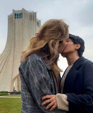 Artemis Pebdani Instagram - RP • @centerforhumanrights A photo being circulated online of women kissing by Tehran’s Freedom Tower to mark #PrideMonth.

The #LGBTQIA community faces significant challenges and discrimination in Iran, where various forms of love are criminalized. Yet #loveislove. 

#Iran #HumanRights #UN #FreeSpeech #Pride #Pride2023 #Pridemonth2023