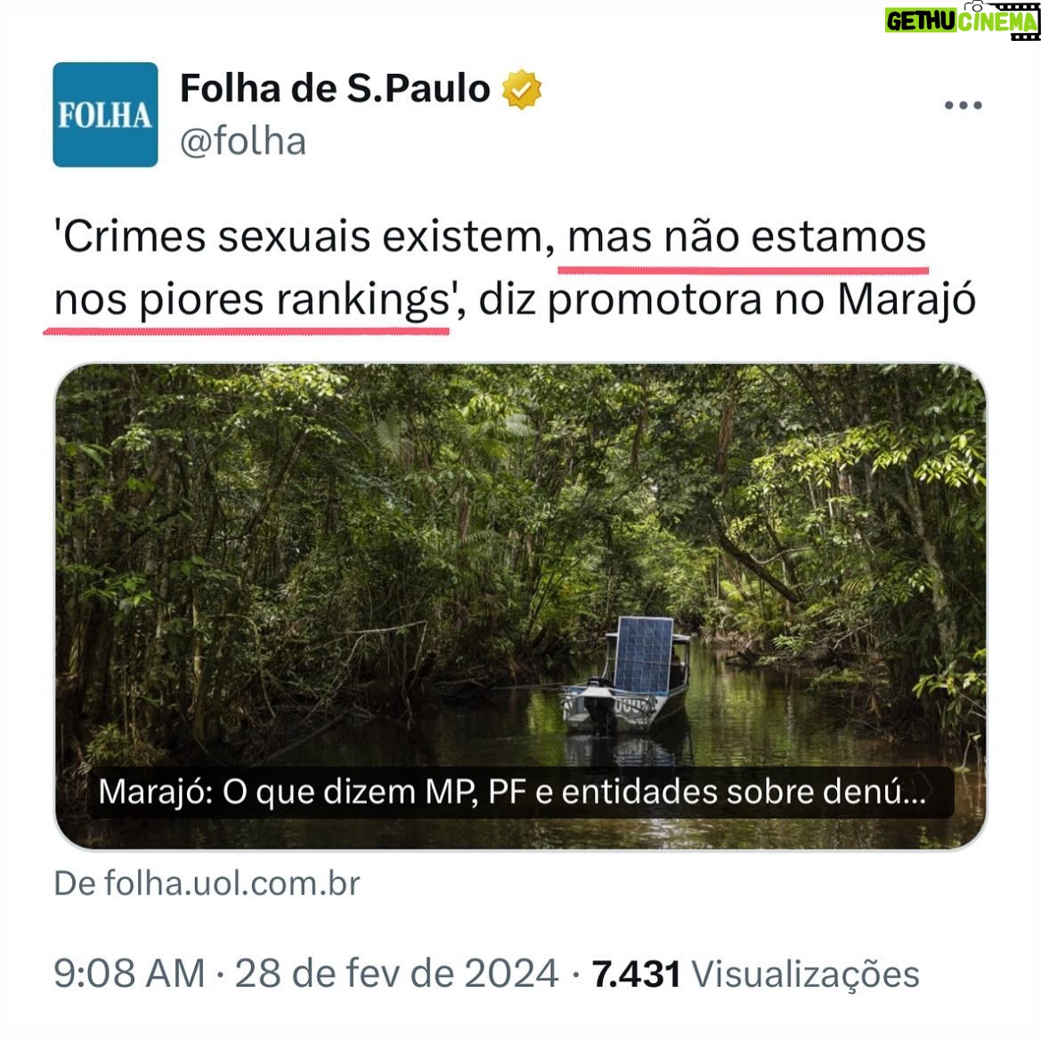 Arthur Morisson - 12.6K Likes - Ah, sendo assim tudo bem entĆ£o! š
Seria um problema se estivĆ©ssemos no topo do ranking, mas como a gente tĆ” um pouco mais pra baixo nĆ£o Ć© tĆ£o preocupante assimā¦
Obg pelo seu trabalho, promotora.
Ah, jĆ” ia quase me esquecendo, uma Ćŗltima perguntinha: vocĆŖ tem filhos?
Só pra saberā¦