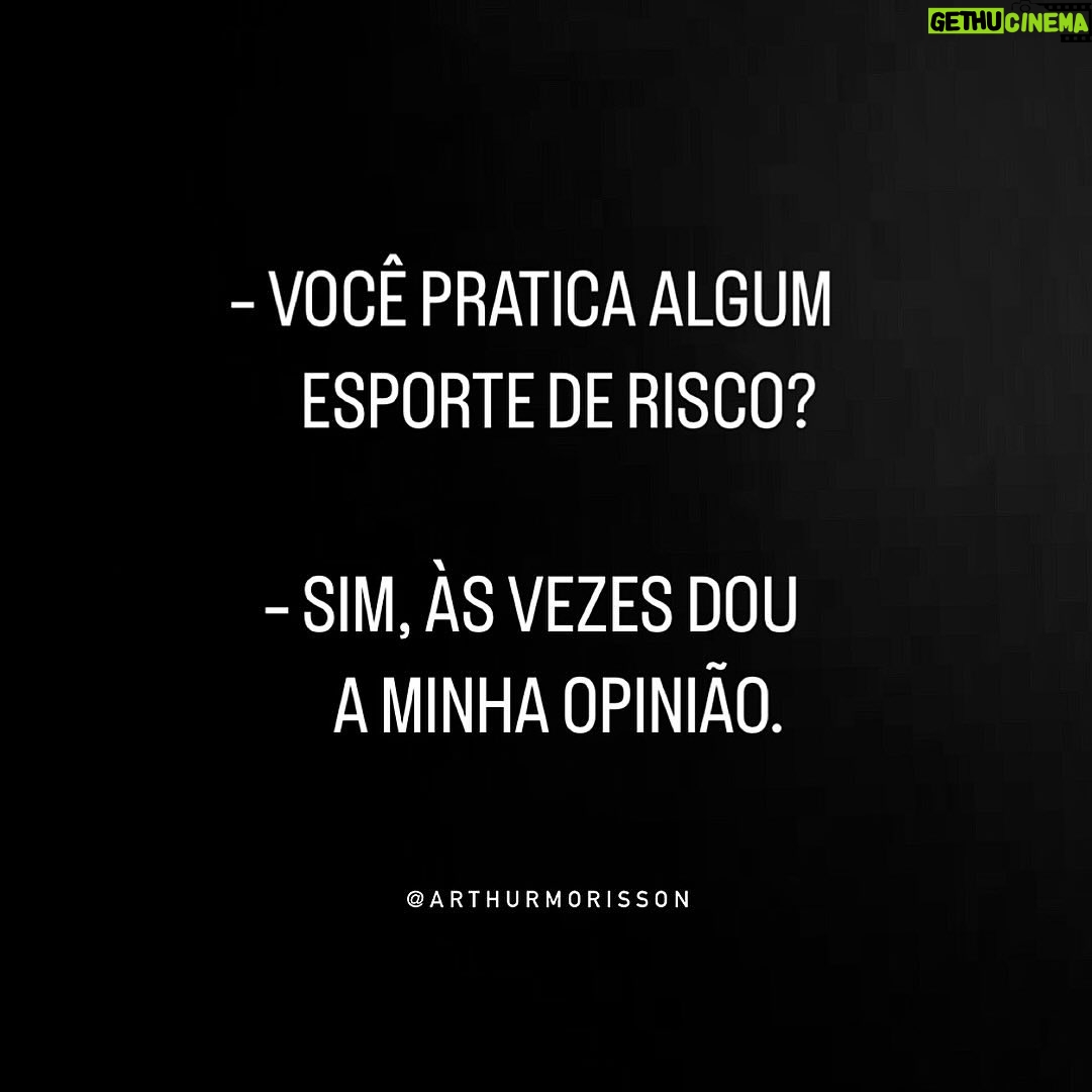 Arthur Morisson - 8.8K Likes - Ć uma adrenalina só, tem que ver⦠š„