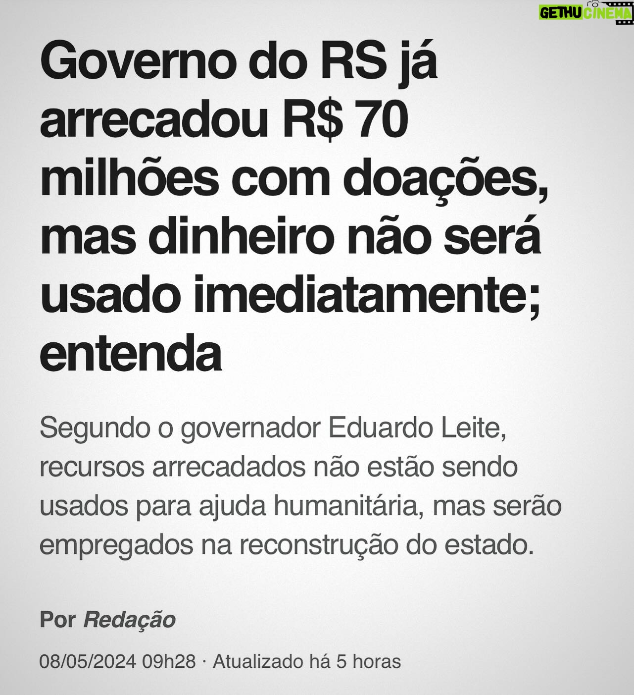 Arthur Morisson - 17.9K Likes - Continuem doando para o governo, ele vai saber usar muito bem o seu dinheiro š¤”