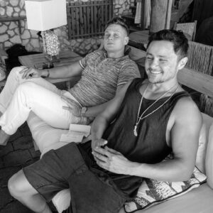 Arturo Castro Instagram - Some bts shots from @roadhousemovie ! Truly had a blast shooting w these folks out in beautiful DR. Less than a month till y’all can see it, mark that March 21st on your calendar bbsss!