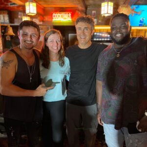 Arturo Castro Instagram - Some bts shots from @roadhousemovie ! Truly had a blast shooting w these folks out in beautiful DR. Less than a month till y’all can see it, mark that March 21st on your calendar bbsss!