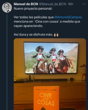 Arturo González-Campos Instagram - "El libro te lo lees rápido pero te lo acabas muucho tiempo después" 🥰🥰🥰. Qué maravilla. Para eso era. Gracias, @manuel_de_bcn !!