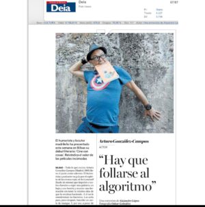 Arturo González-Campos Instagram - ¿Si saben cómo me pongo pa qué me entrevistan? 
¡Gracias @deia_eus 😊!