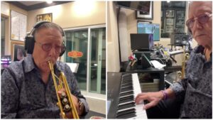 Arturo Sandoval Instagram - At this stage of my life, having played music for 62 years, I have played slowly, fast, very fast, low, high, and extremely high notes. Now I'm just focused on playing pretty, with a round and pleasant sound, concentrating on the expression; that is, singing with the instrument is what pleases me the most.
“Stella By Starlight” Victor Young, composer.
10-28-23.