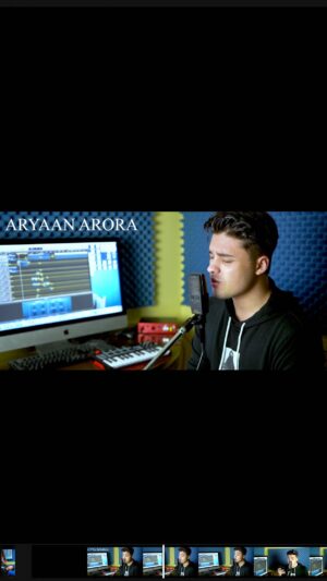 Aryaan Arora Instagram - I apologize for my Telugu in advance as I don’t know how to speak it, but this song was just so beautiful that I had to cover it. @armaanmalik truly showed us that music has no language barrier. Even though I couldn’t understand it, every word was sung in a way that really touched my heart. I hope you all enjoy my rendition of it. Love you guys 💙 @adityamusicindia @musicthaman @alluarjunonline @hegdepooja #singing #tollywood #telugusongs #buttabomma #alluarjun #cover #bollywood #armaanmalik #singingcover #buttabommasong
