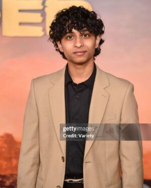 Aryan Simhadri Instagram - Congrats @momonatamada and to everyone on the cast and crew for making such an incredible show! I grew up on ATLA and Percy Jackson, so I’m glad I was able to make it to the premiere for @avatarnetflix. Go watch it on February 22nd!

(i have no idea why we look so terrified in the last photo)