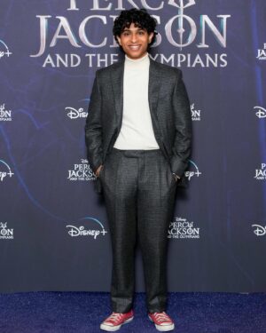 Aryan Simhadri Instagram - Celebrating the global success of @percyseries at the recent London premiere in @canali

Thank you to @rickriordan for believing in me and everyone who’s made this possible including the fans!

🐐

Styling: @chloekeiko 
Grooming: @nadiaaltinbas 
PR: @jillfritzopr

#percyjackson #percyjacksonandtheolympians #disneyplus #aryan #simhadri #aryansimhadri