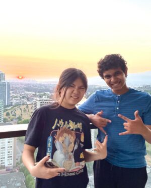 Aryan Simhadri Instagram - ellie is a pretty rad gal 😎