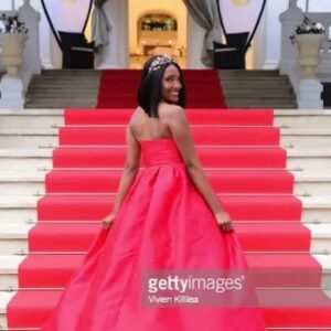 Ashleigh Morghan Instagram - ✨Felt like a true princess for our @weaudition Getty Photoshoot.✨

🇫🇷Having so much fun with this eclectic group of people in Cannes. @festivaldecannes 

Dress: @hutch_design 
Necklace: @hermioneharbutt 
Event: @weaudition Photoshoot
Photographer: @vivienkillilea 

#cannes2023 #weaudition #gettyimages #princess