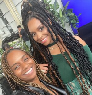 Ashley Calloway Instagram - Life Lately☺️

NYC was a vibe🔥
Gaven & I are Godparents🤣
Sister vibes always in effect💁🏾‍♀️
Moderated a TV panel❤️
Mama is on Broadway🥰
Strike over & RAP SH*T is back🙌🏾
Best time with family & friends💕
ColorCreative Productions🎬