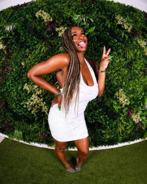 Ashley Calloway Instagram - All I Can Say Is….TURN MY BRIDE UP👰🏾💃🏾💃🏾💕 #PRINCEssShitOnly