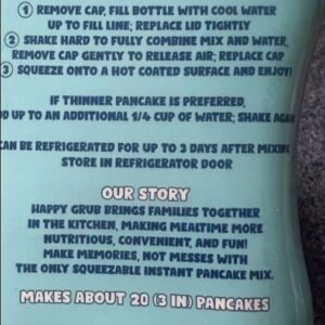 Ashley Davies Instagram - What’s your fav way to make pancakes? Shapes is my go to 👌 Pancakes but make it ✨ quick and easy ✨ for the kids. Add water to line, shake, and pour! Pro tip: add a little extra water if you find it hard to squeeze at the end to get every drop or just whip the lid off and pour ! None wasted!! #pancakes #squeeze #easy #breakfast #brinner #easymeals #eathappygrub #happygrub #squeezable #kids #motherhood