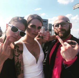 Ashley Jordyn Instagram - That time we got a “gary” hitched! #brooklynwedding #glengarygarygary