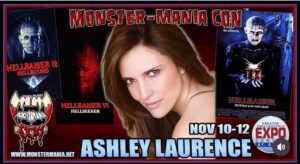 Ashley Laurence Instagram - I am VERY happy to announce I will be joining @officialdougbradley at THE GREATER PHILADELPHIA EXPO CENTER in Oaks, PA for MONSTER-MANIA CON 57 which will be held the weekend of November 10-12! 
🔥🎉🔥🎉🔥
