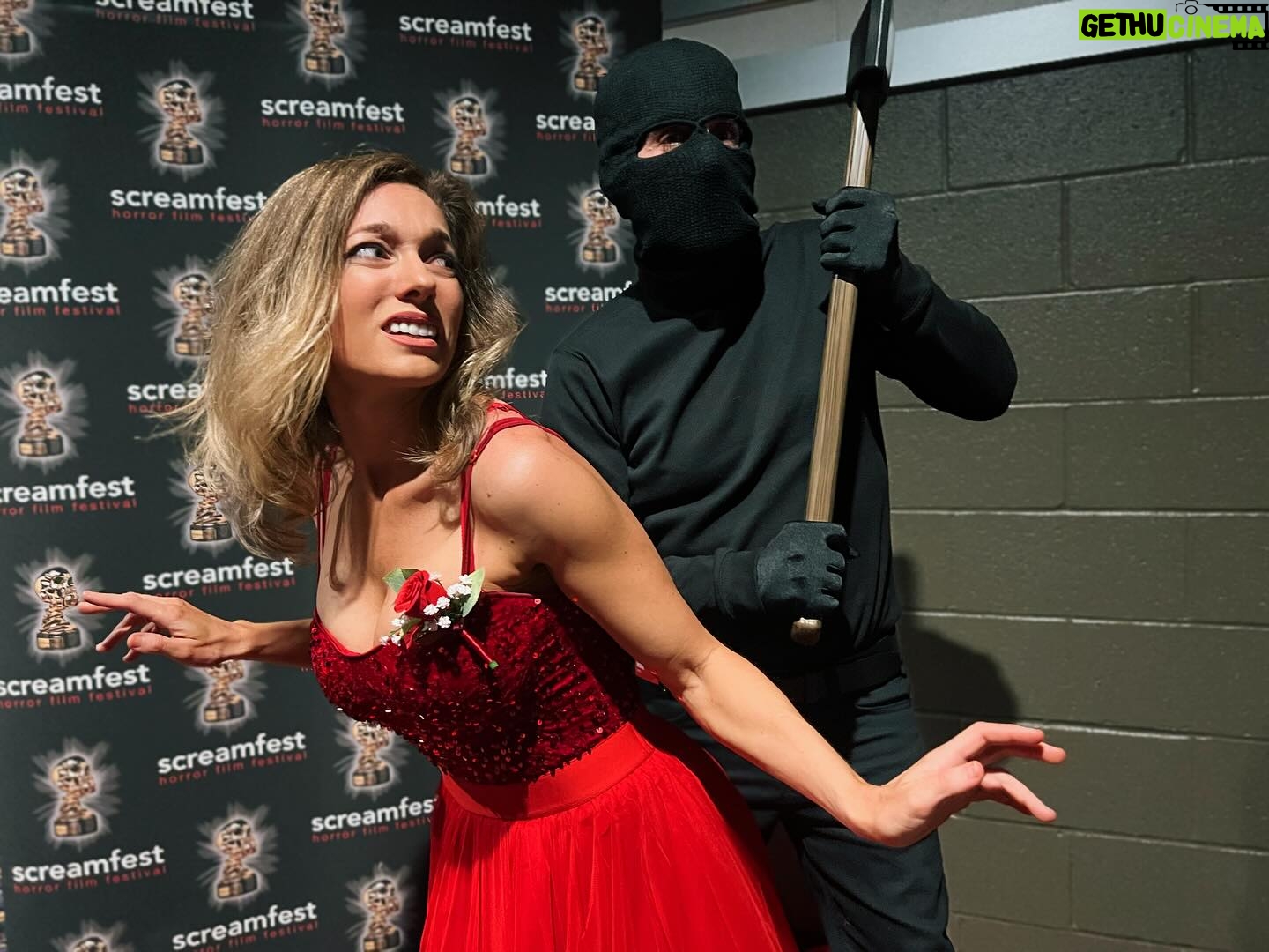 Ashley Mary Nunes - 3 Likes - In honor of Prom season, my brother and I attended @screamfestla’s Prom Night in true horror fashion. It was such a fun night and an awesome Q&A with the director, Paul Lynch. ❤️🪓 🪩
#PromNight #PromNightMovie #Horror #IndieHorror #Disco #ScreamQueen #PaulLynch #Screamfest