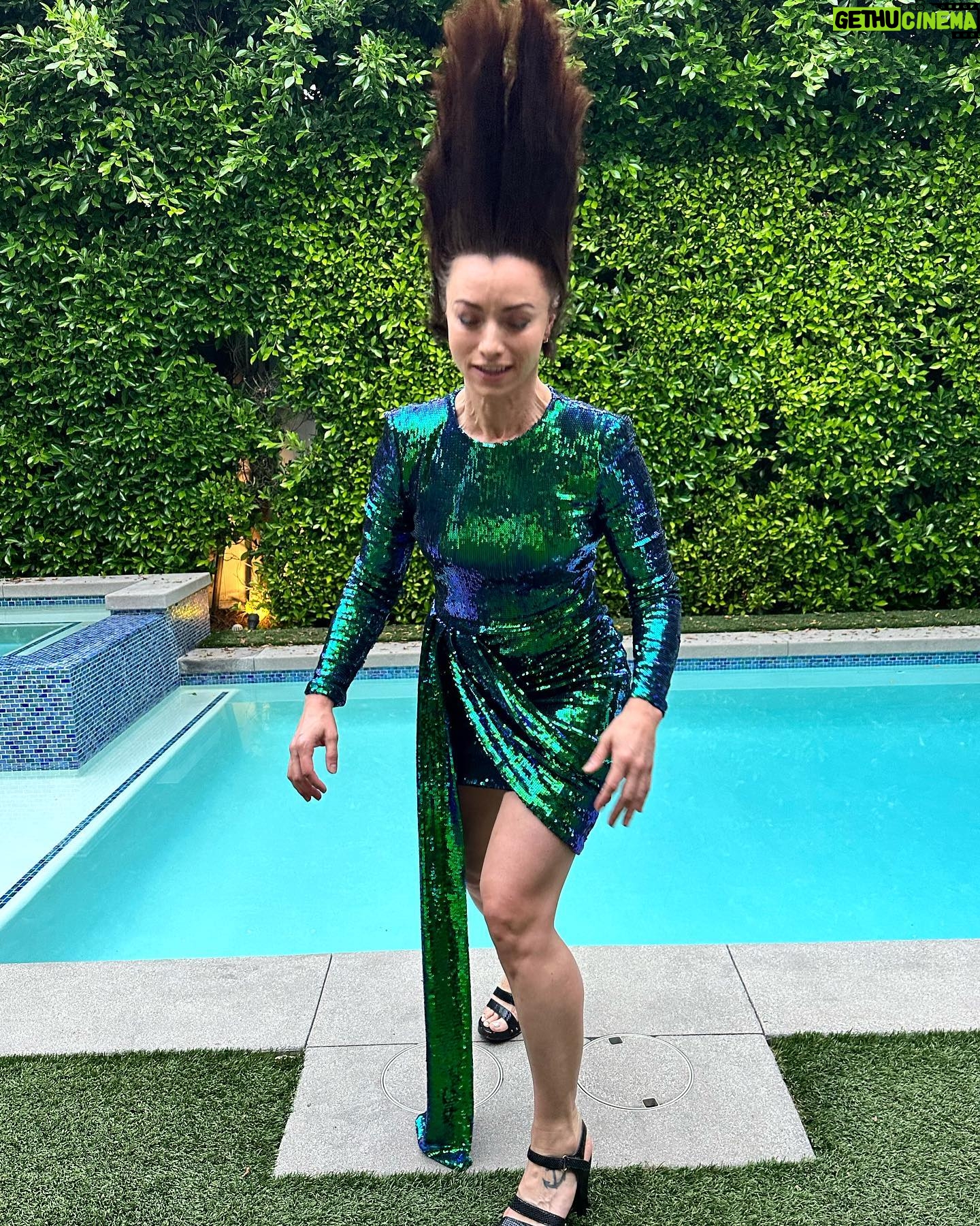 Ashley Platz - 663 Likes - It’s giving underwater superhero. And a little mess. #HairFlip @nadinemerabi
