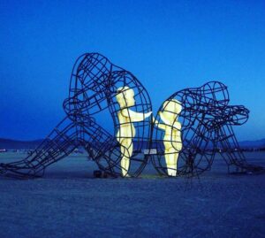 Ashley Scott Instagram - Again, this sculpture needs to be circulated. The probability of your being born is about 1 in 4 trillion.  When you look into the eyes of another they too are a miracle. What is your souls assignment?  I want to share a story with you.  13 years ago my Dad was going back to his small West Texan town for homecoming and a parade.  I love this tradition as much as he does. My younger brother Zach was dating Bill who was male and had a beautiful dark chocolate complexion. When I asked Zach if they were going he said “there’s no way we can go there.” I thought it was ridiculous, it was 2010 for Gods sakes. Well, I arrived and after the football game we went to a gathering for dancing and celebrating and honestly, I had to confront the fact that Zach and Bill would not have been welcome, a sad realization.  Everyone was very welcoming to me and I line danced and met my Dads elderly classmates. I sat next to a woman in her mid 50’s. I told her about the birth of my sweet baby girl, Ada. I was giddy with excitement. Beaming over this new chapter, the Pureness of it all.  She said have you baptized her yet? I said no, not yet. She then squared her shoulders to me and asked me why? How could I have not made that the first of my priorities? That she would go to hell, that I would go to hell.  Well, imagine the prickly feeling that washed over me. She was damning my sweet precious baby girl.  I was hot in the face and wanted to to say how dare you, how inappropriate among other choice words. Then I heard (yes actually heard, Gods words) I heard “She is loving the only way she knows how.” Her words were her truth. She was actually trying to save my child, to bring love and protection to my child.  I suddenly shifted my own prospective and it was one of the great Ahah moments of my life.  Jesus walked the earth without judgment. Story or truth, Look into the eyes of our adversary’s  who’s actions or words are unfathomable to us. Take a step back and know they only know what they know. They can see through the lens of their own experience. Same for us.  In terrifying times like these. Be the light.  Don’t allow the darkness to overcome you. Be the light. 🙏🏼#light