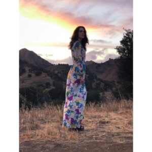 Ashlynn Yennie Instagram - Spent three days wearing vintage, driving a mustard yellow ´71 Mustang and served up some revenge on a retro platter. The best part was getting to do it with my friends, old & new. Get ready for @therecipehorror … Directed by @cameronhollydexter & written by the @lfvone { two badass women } Thank you ladies for trusting me to bring your vision of THE WIFE to life … it was a DREAM xoxo 🎬🤩🌈🔪❤️ #comingsoon #retro #mustang #revenge #thewife #polaroids