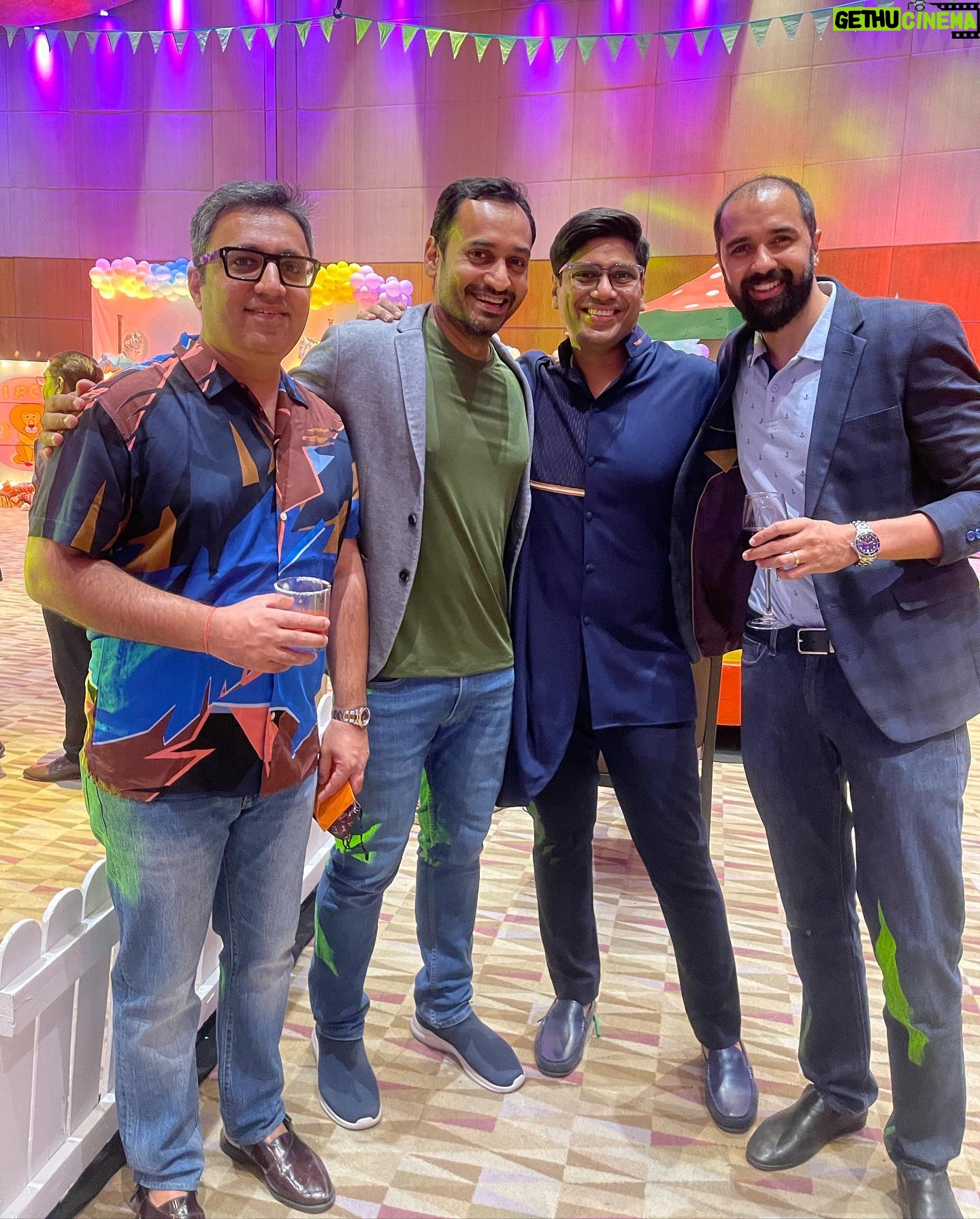 Ashneer Grover - 162.4K Likes - Thanks @peyushbansal for a great party ! Wish your son Ivaan a great birthday and successful life ahead. Always fun to catch up with fellow Sharks. #sharktankindia @sharktank.india