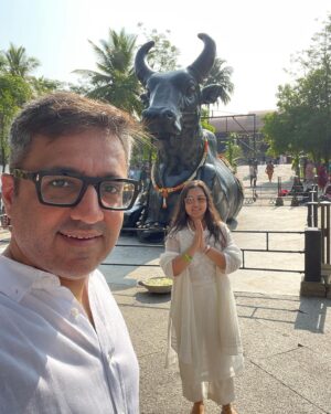Ashneer Grover Instagram - Adiyogi and Dhyanlinga darshan on Maha Shivratri ! Divine. @adiyogi.official @madsj30