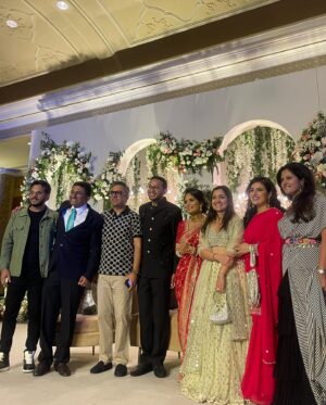 Ashneer Grover Instagram - Wish you a happy married life @riteshagar and Geetansha ! Lovely party !!
